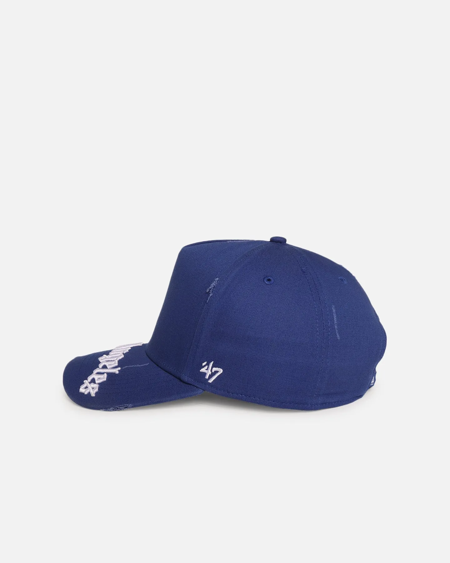 47 Brand Los Angeles Dodgers 'Destruct Gothic Visor' 47 Offside Strapback Royal/Royal