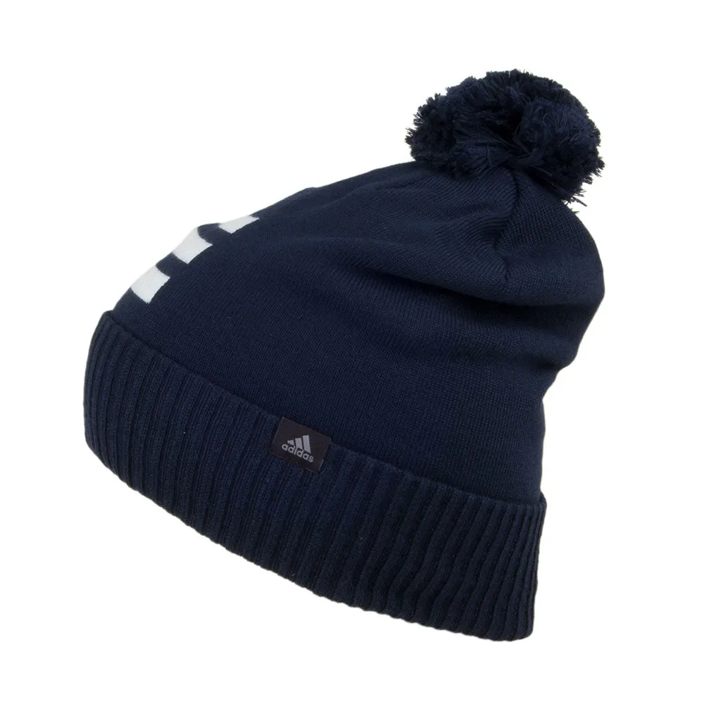 Adidas Hats 3 Stripes Bobble Hat - Navy Blue