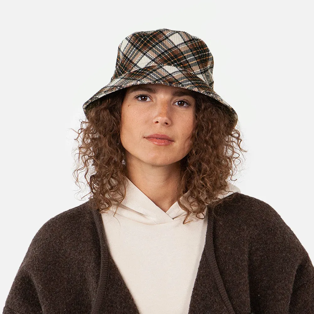 Barts Hats Denetti Plaid Bucket Hat - Brown