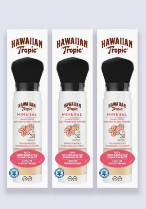 Hawaiian Tropic Mineral Brush SPF 30ml 4.25g 3 Pack Saver
