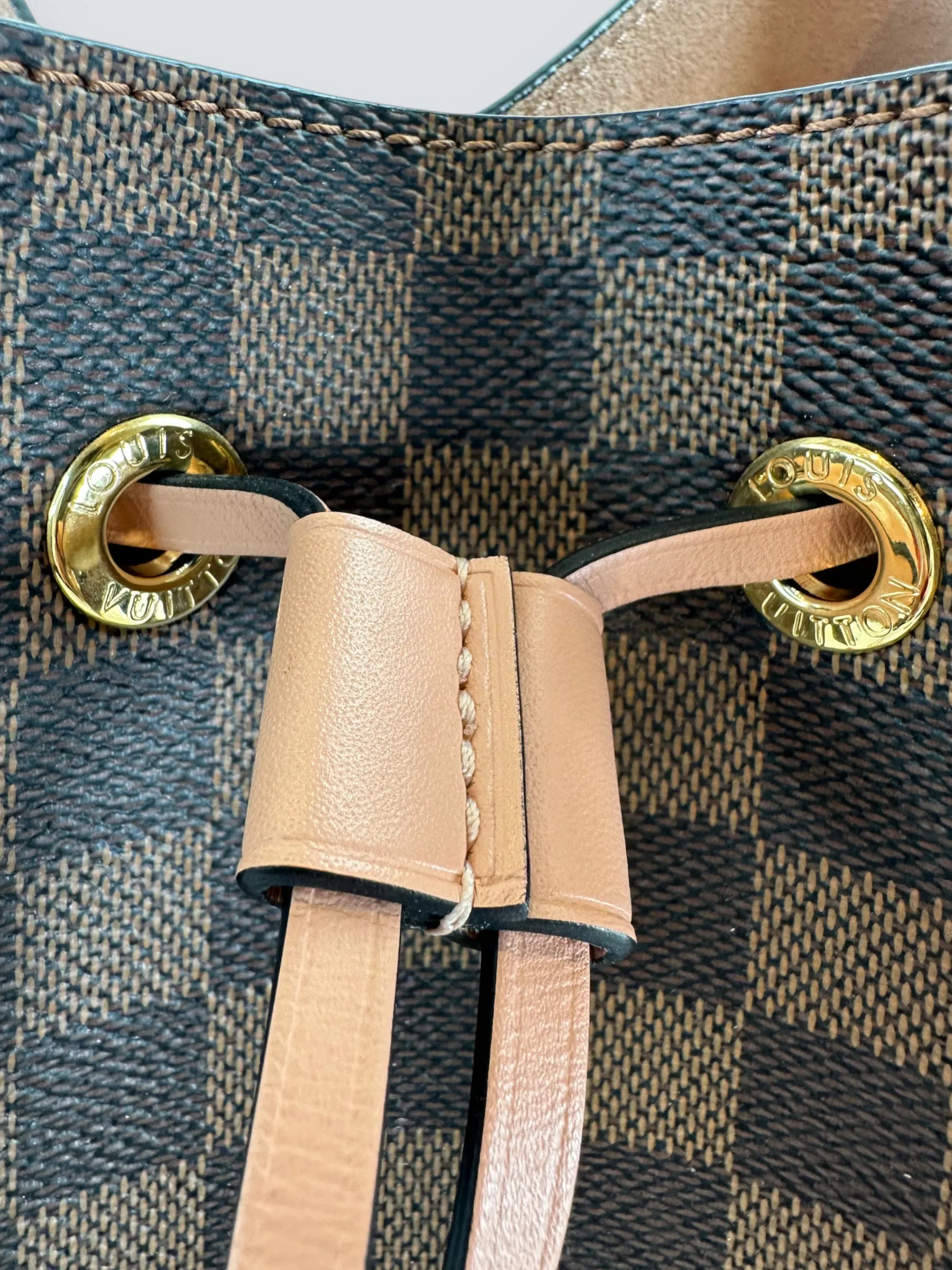 Louis Vuitton Damier Ebene Canvas NeoNoe Bucket Bag
