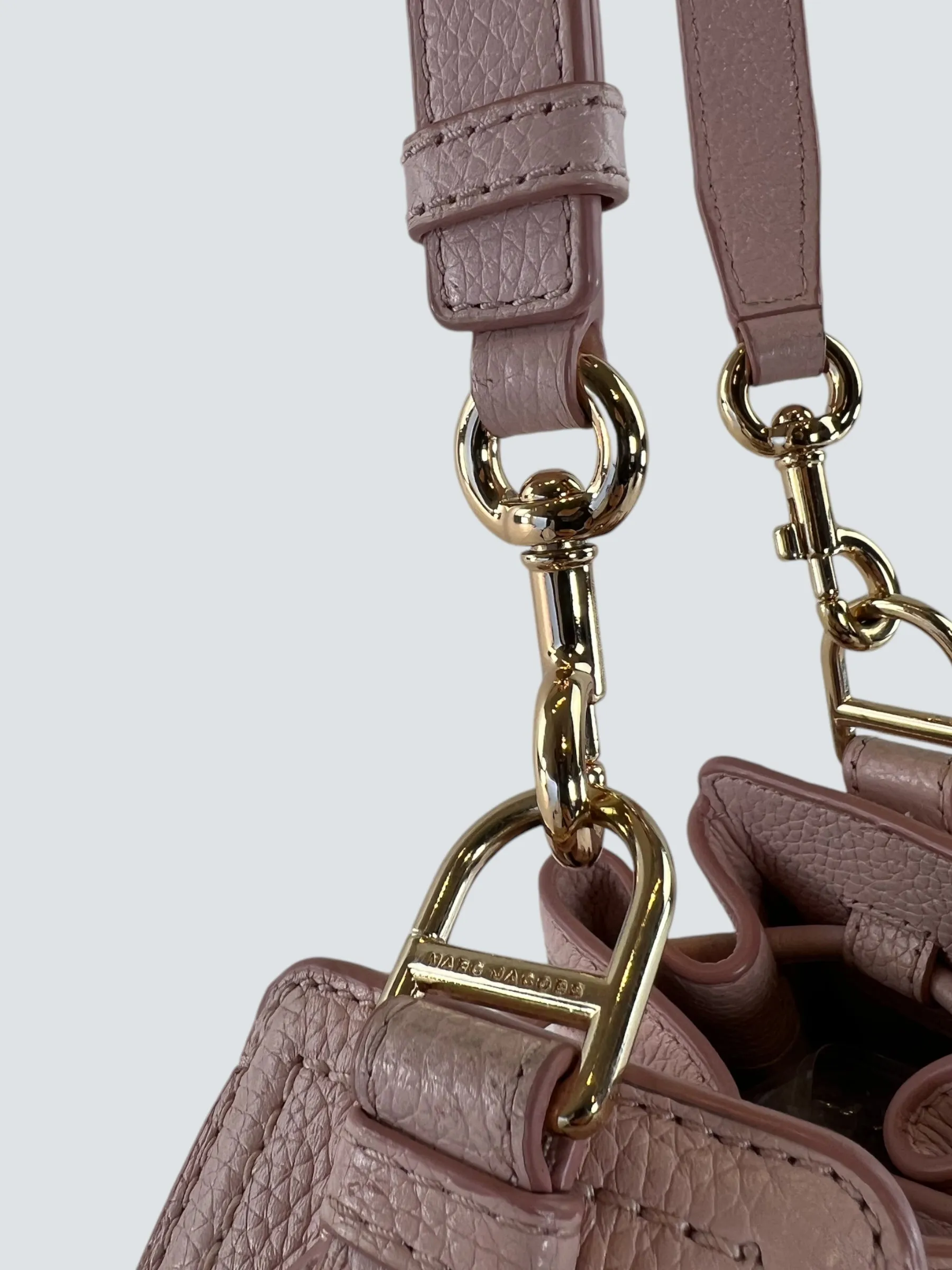 Marc Jacobs Pale Pink Leather Bucket Bag