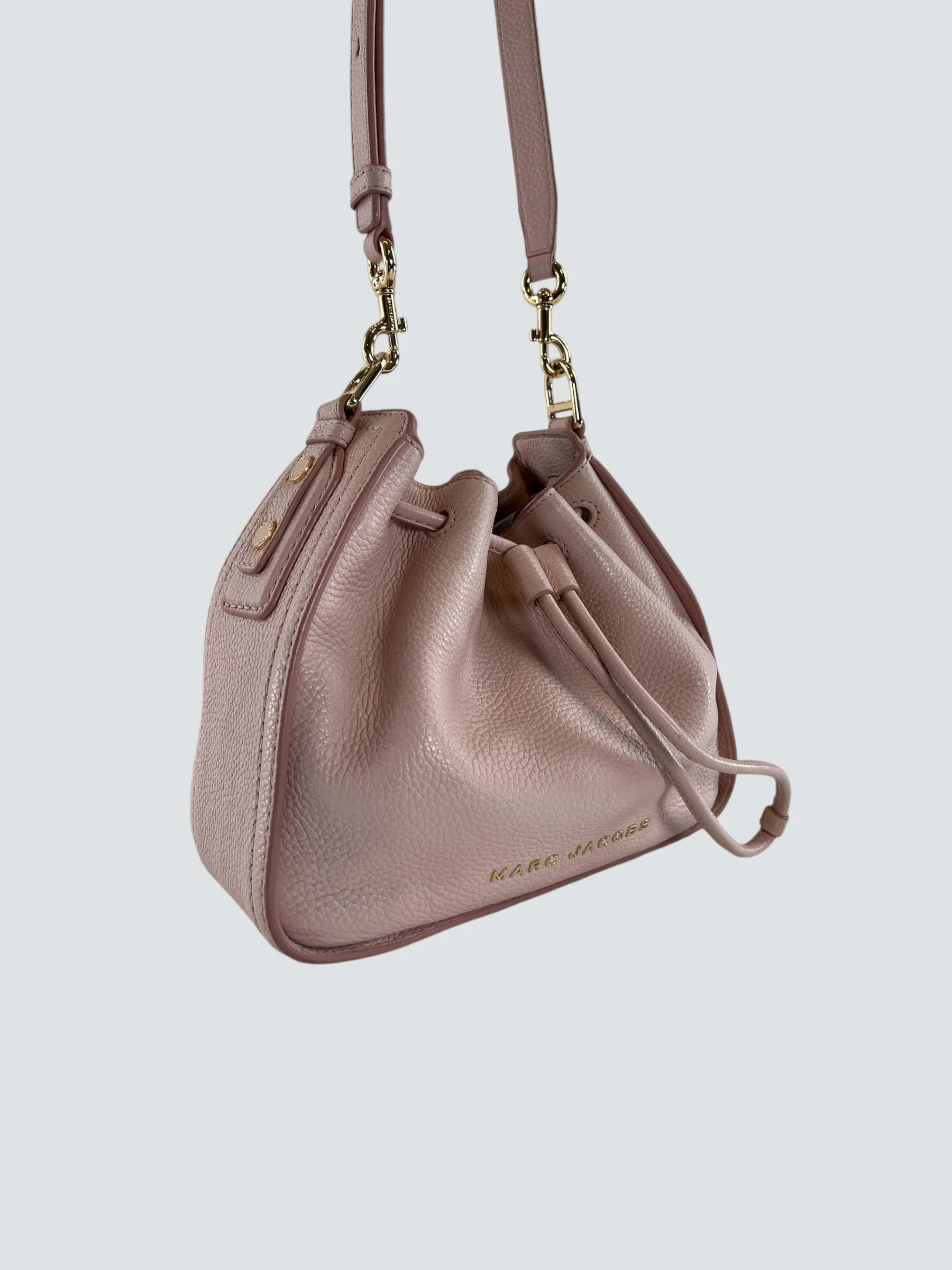 Marc Jacobs Pale Pink Leather Bucket Bag