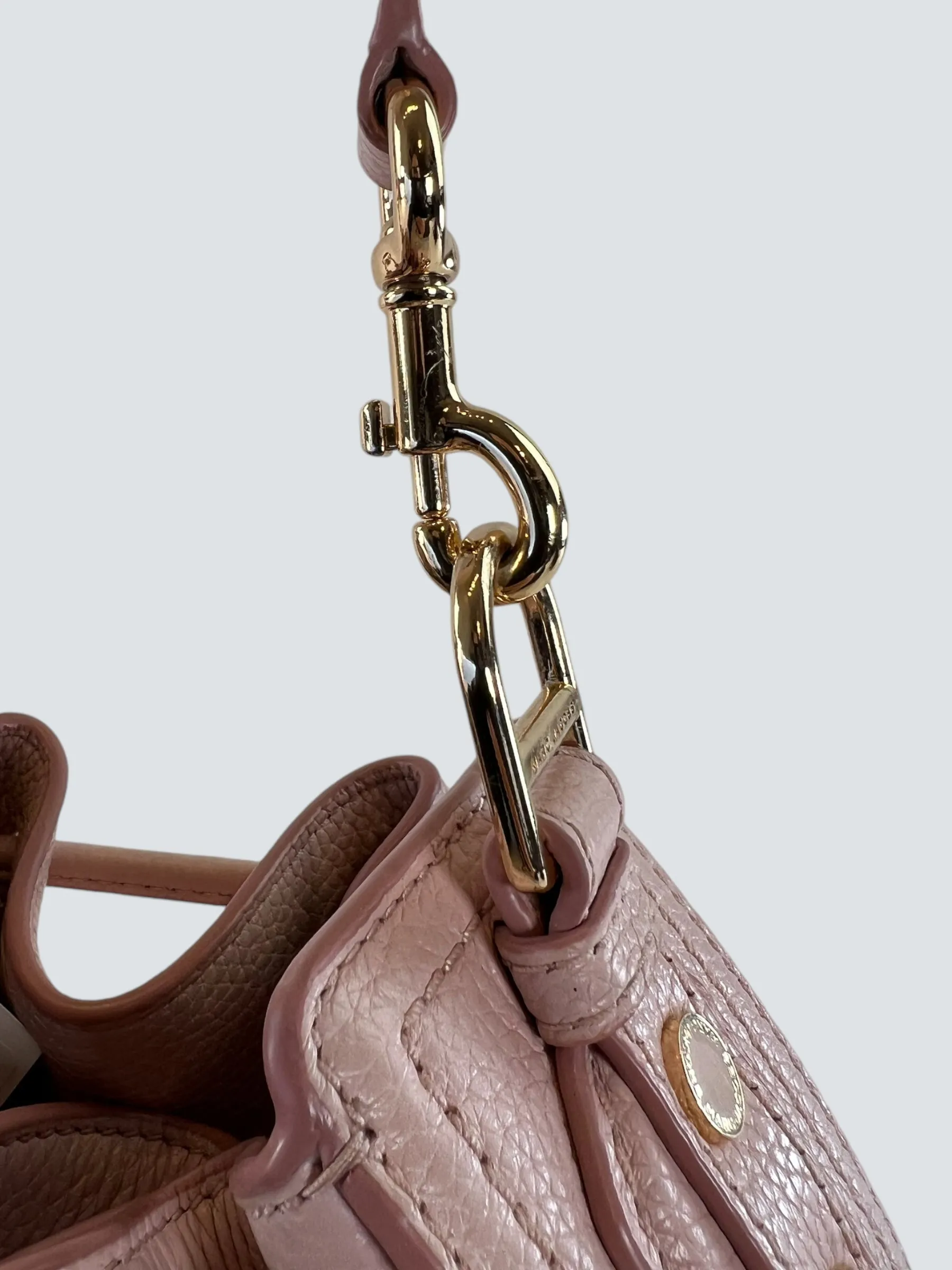Marc Jacobs Pale Pink Leather Bucket Bag