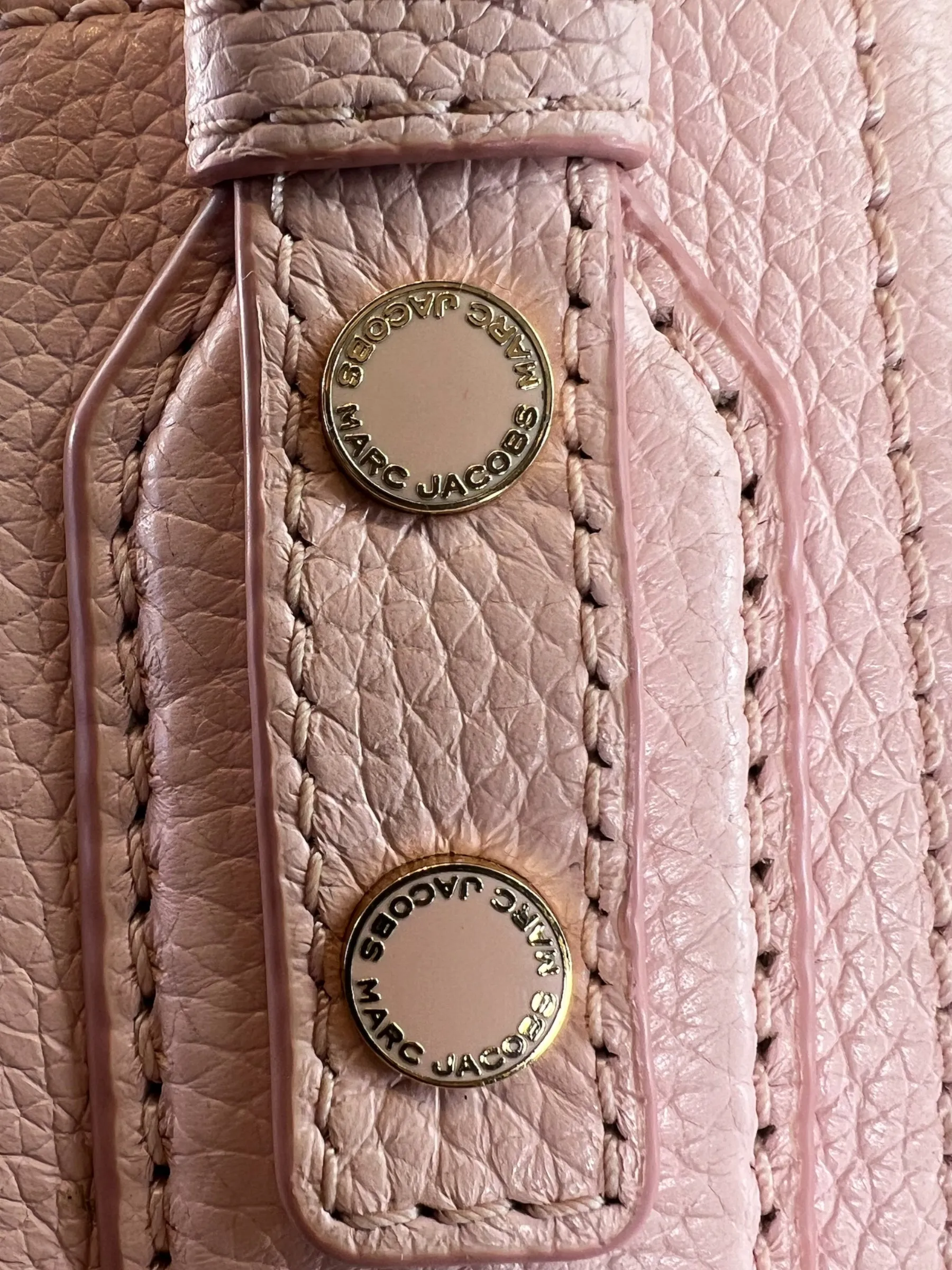 Marc Jacobs Pale Pink Leather Bucket Bag