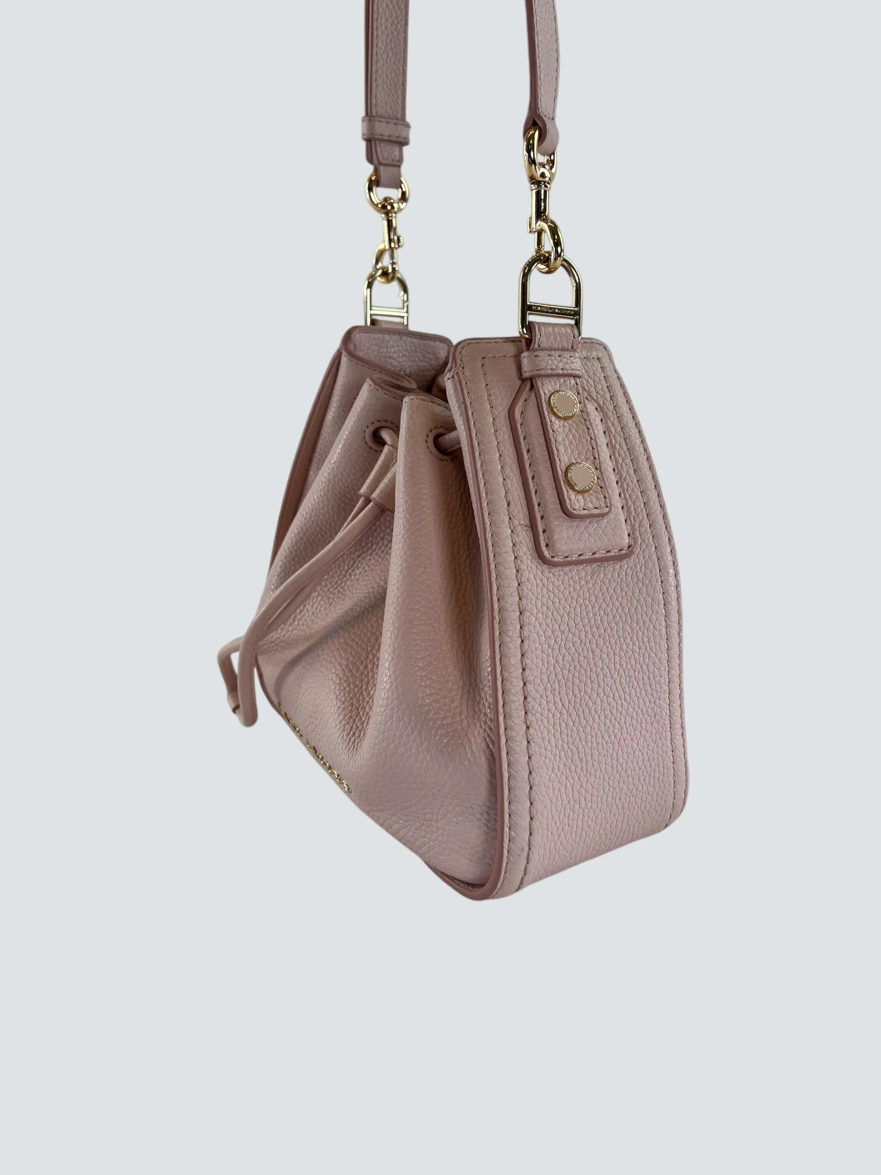 Marc Jacobs Pale Pink Leather Bucket Bag
