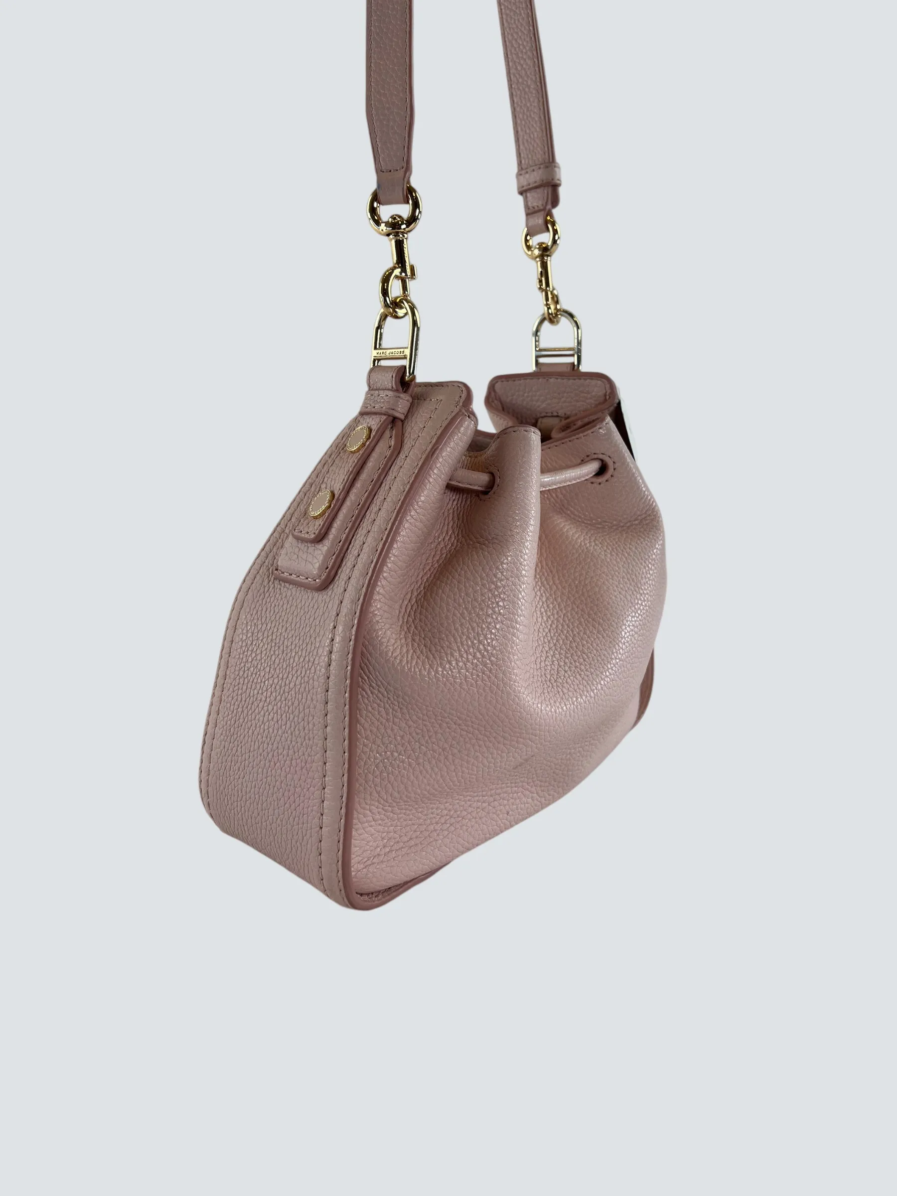 Marc Jacobs Pale Pink Leather Bucket Bag