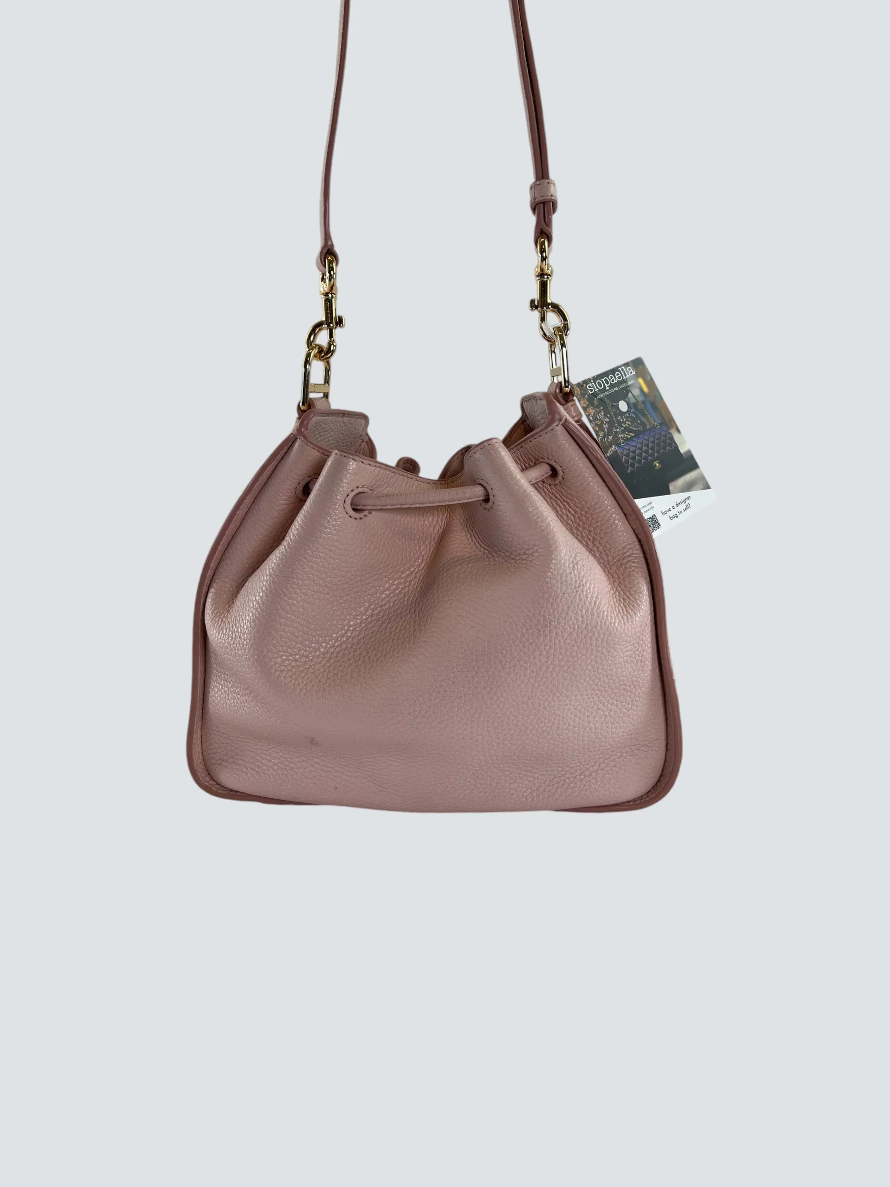 Marc Jacobs Pale Pink Leather Bucket Bag