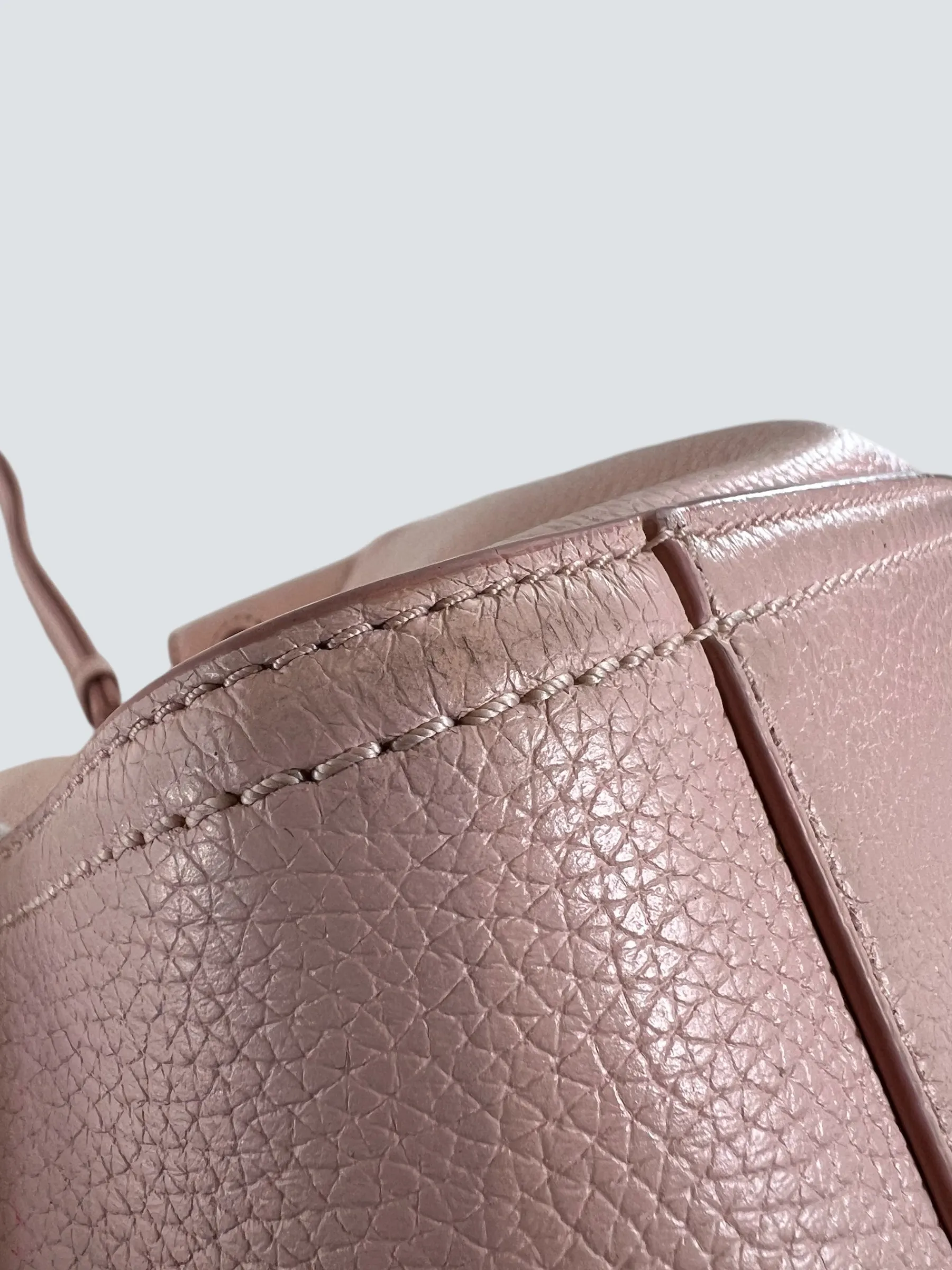 Marc Jacobs Pale Pink Leather Bucket Bag