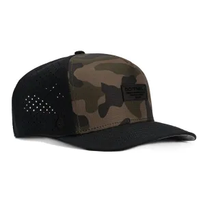 Melin Odyssey Brick Hydro Snapback Hat - Camo. Black
