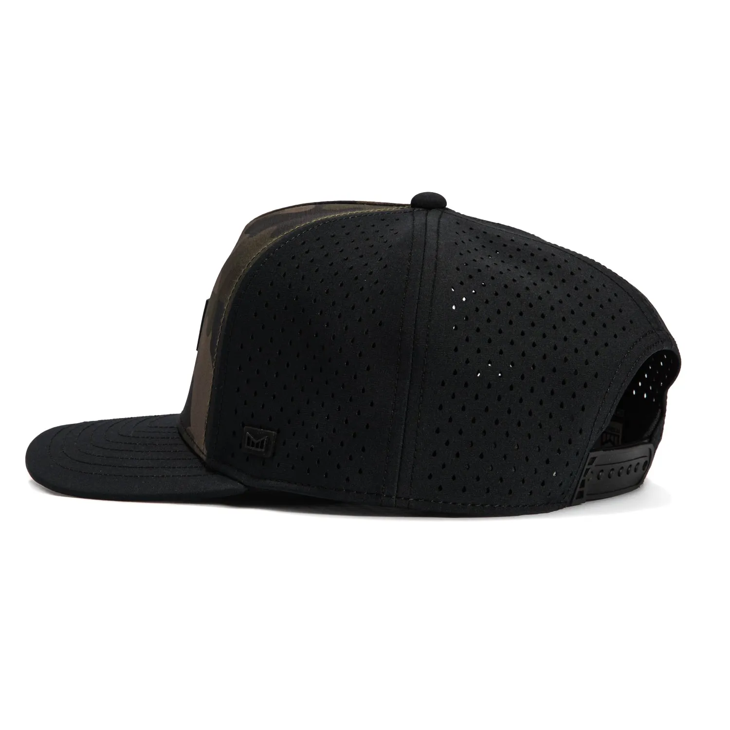 Melin Odyssey Brick Hydro Snapback Hat - Camo. Black