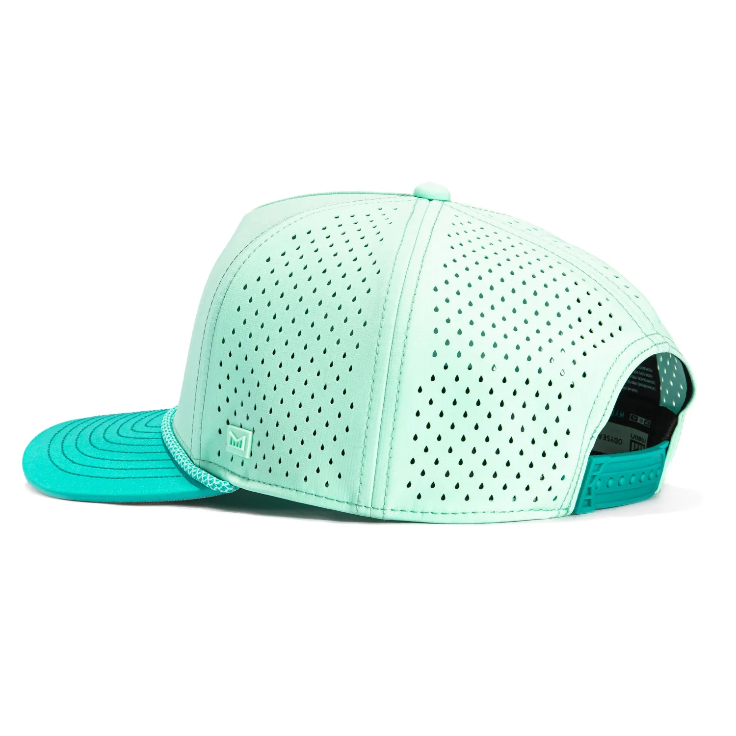 Melin Odyssey Hydro Rope Bulls Icon Snapback Hat - Mint. Teal
