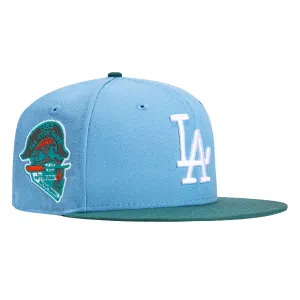 New Era 59Fifty Los Angeles Dodgers 1959 All Star Game Patch Hat - Light Blue. Green