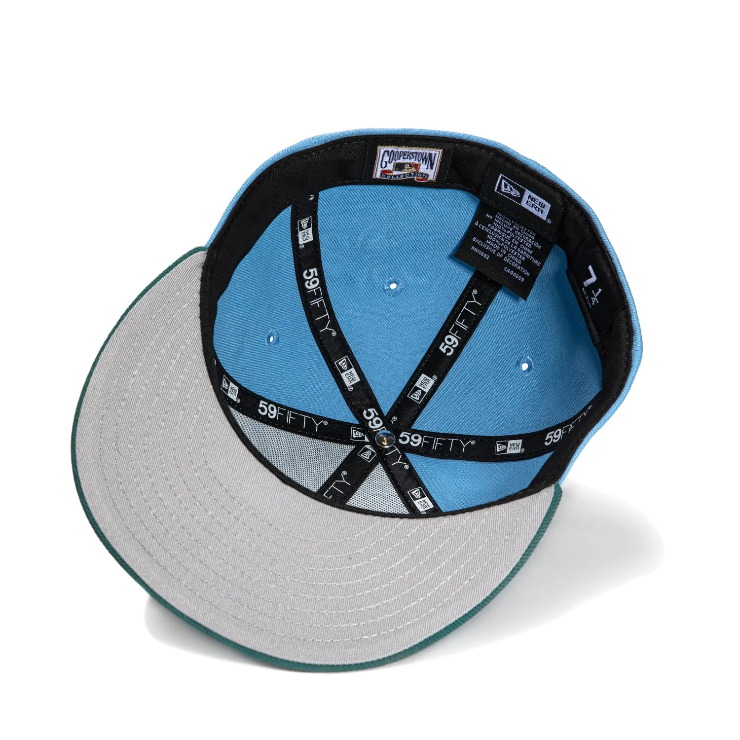 New Era 59Fifty Los Angeles Dodgers 1959 All Star Game Patch Hat - Light Blue. Green