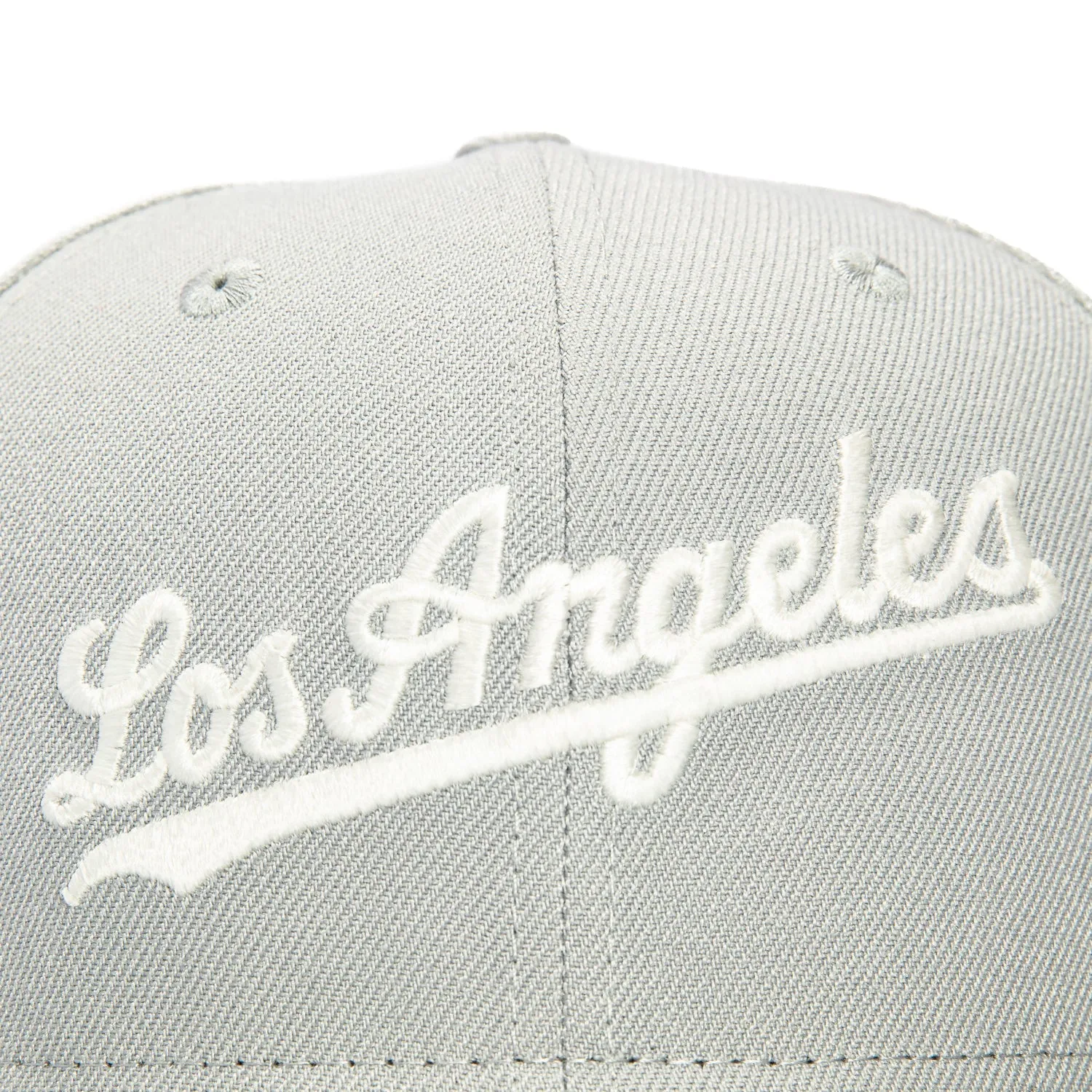New Era 59Fifty Los Angeles Dodgers 50th Anniversary Stadium Patch Script Hat - Grey. White