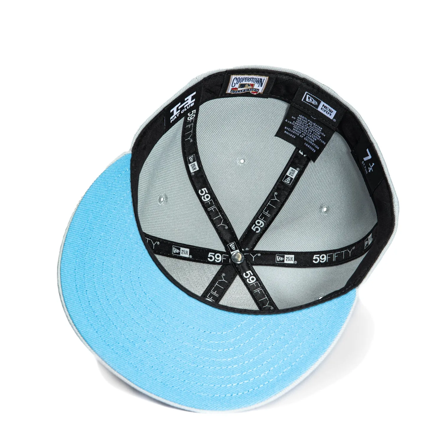 New Era 59Fifty Los Angeles Dodgers 50th Anniversary Stadium Patch Script Hat - Grey. White