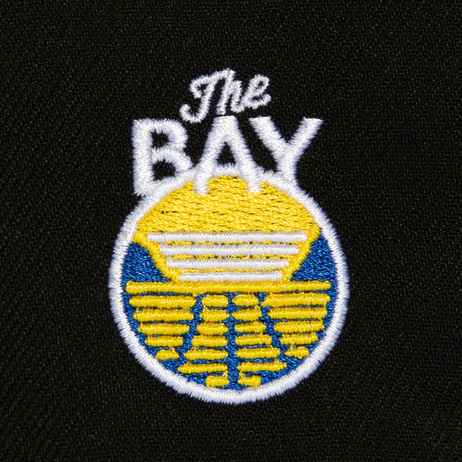 New Era 9Fifty A-Frame Golden State Warriors The Bay Patch Filipino Sun Snapback Hat - Black. Royal