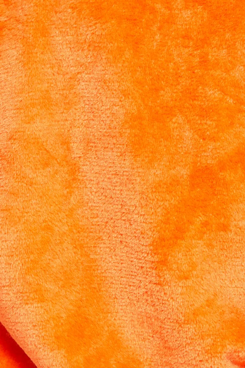Orange Tie Front Cardigan