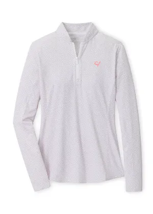 Peter Millar Sangria Lightweight Zip Sun Shirt