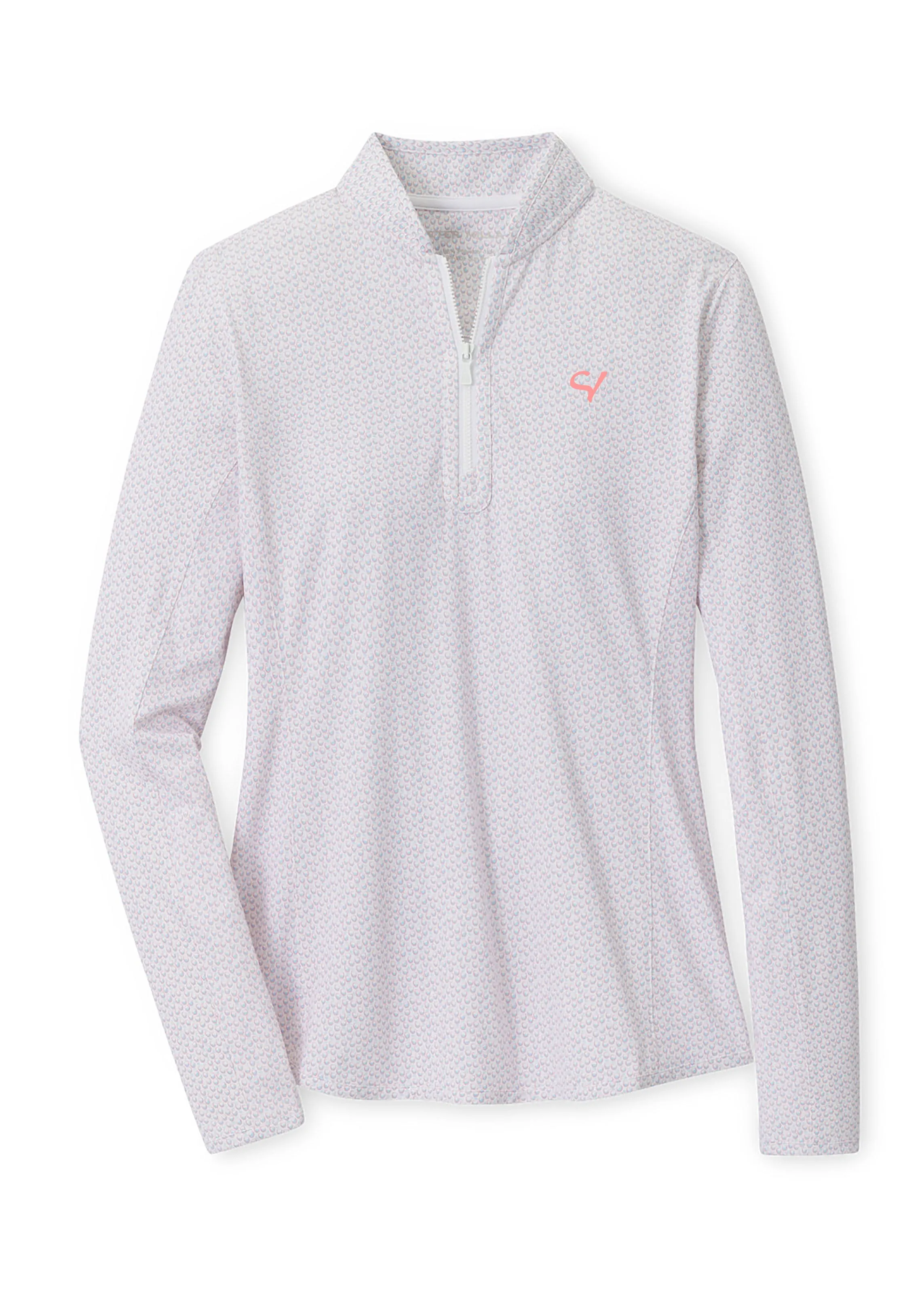 Peter Millar Sangria Lightweight Zip Sun Shirt