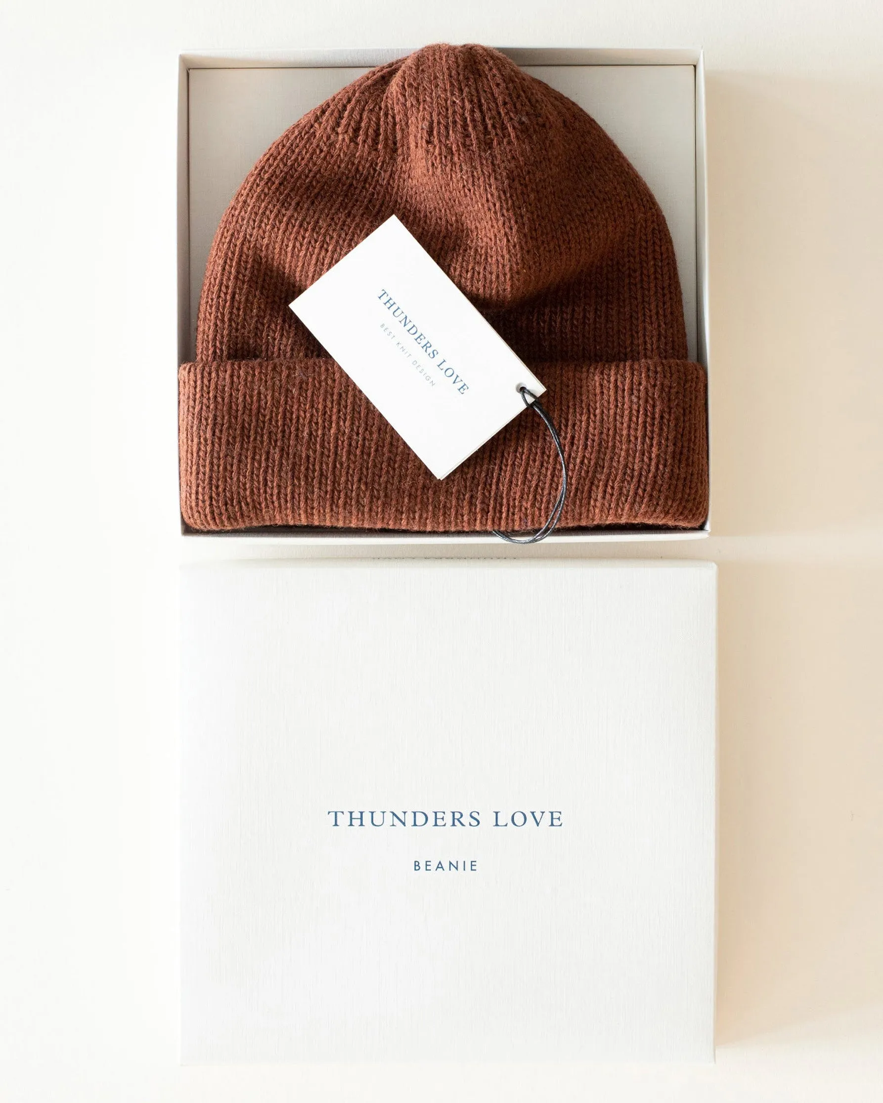 Thunders Love Wool Collection Cashmere & Wool Beanie  solid caramel