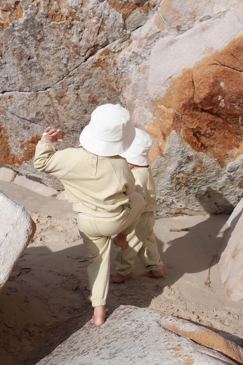 Wave Bucket - Beige Terry - Kids Mini