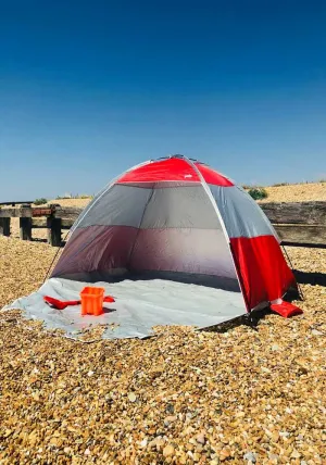 Wilton Bradley Red Beach Tent UPF 40