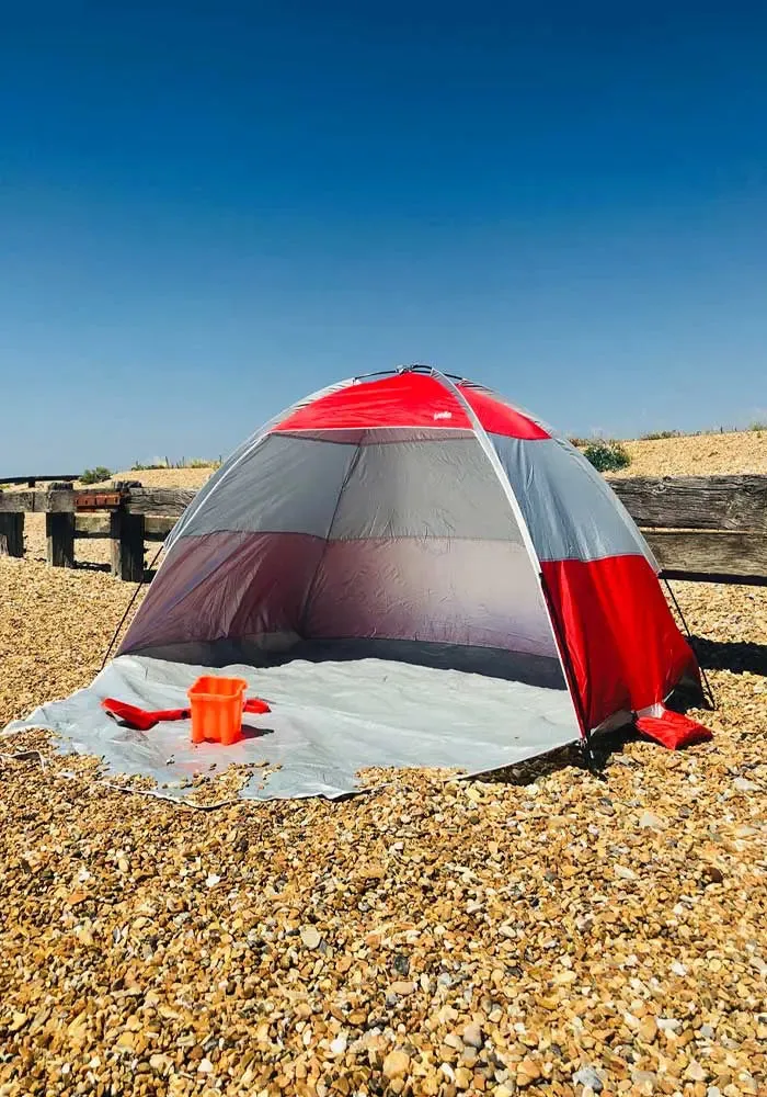 Wilton Bradley Red Beach Tent UPF 40